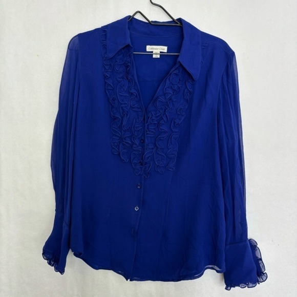 5/$25 coldwater creek button up shirt large - Picture 1 of 3